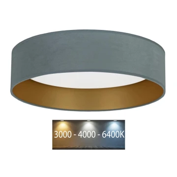 Brilagi - LED-Deckenleuchte VELVET LED/24W/230V 3000/4000/6400K mint/gold