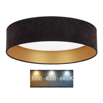 Brilagi - LED-Deckenleuchte VELVET LED/24W/230V 3000/4000/6400K schwarz/gold
