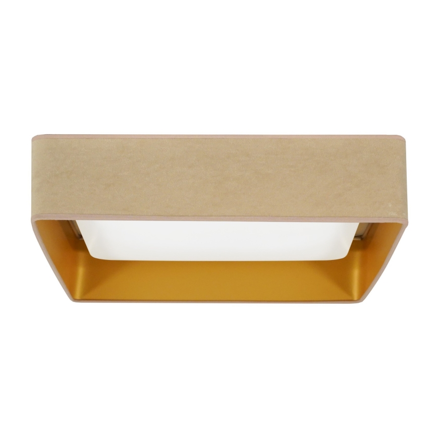 Brilagi - LED-Deckenleuchte VELVET SQUARE LED/24W/230V beige