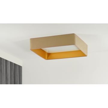 Brilagi - LED-Deckenleuchte VELVET SQUARE LED/24W/230V beige