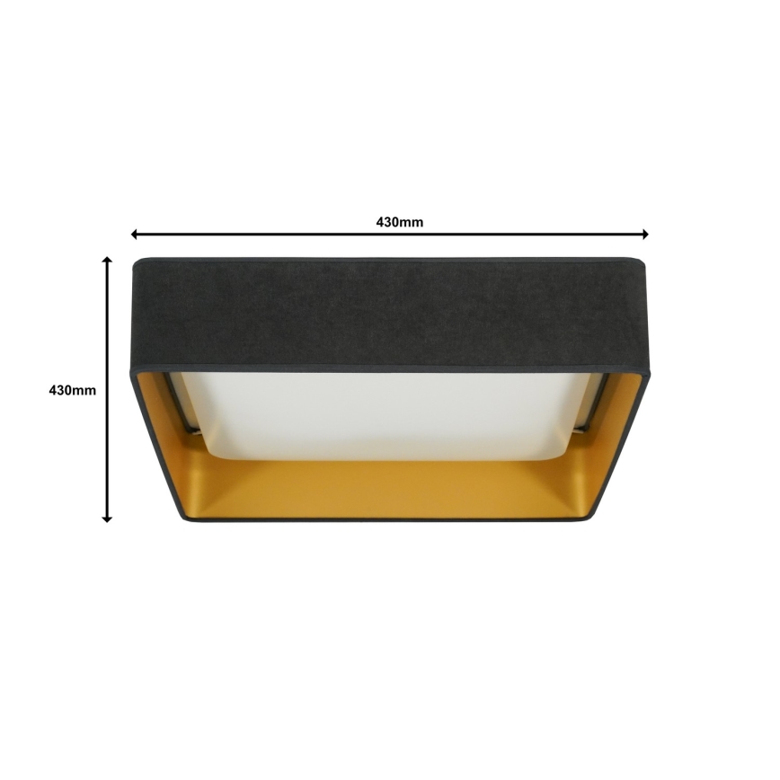 Brilagi - LED-Deckenleuchte VELVET SQUARE LED/24W/230V grau