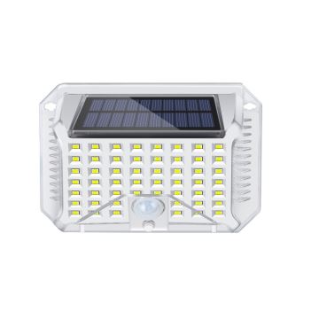 Brilagi - LED-Solar-Wandleuchte mit Sensor WALLIE LED/4W/5,5V 6500K IP64 silbern