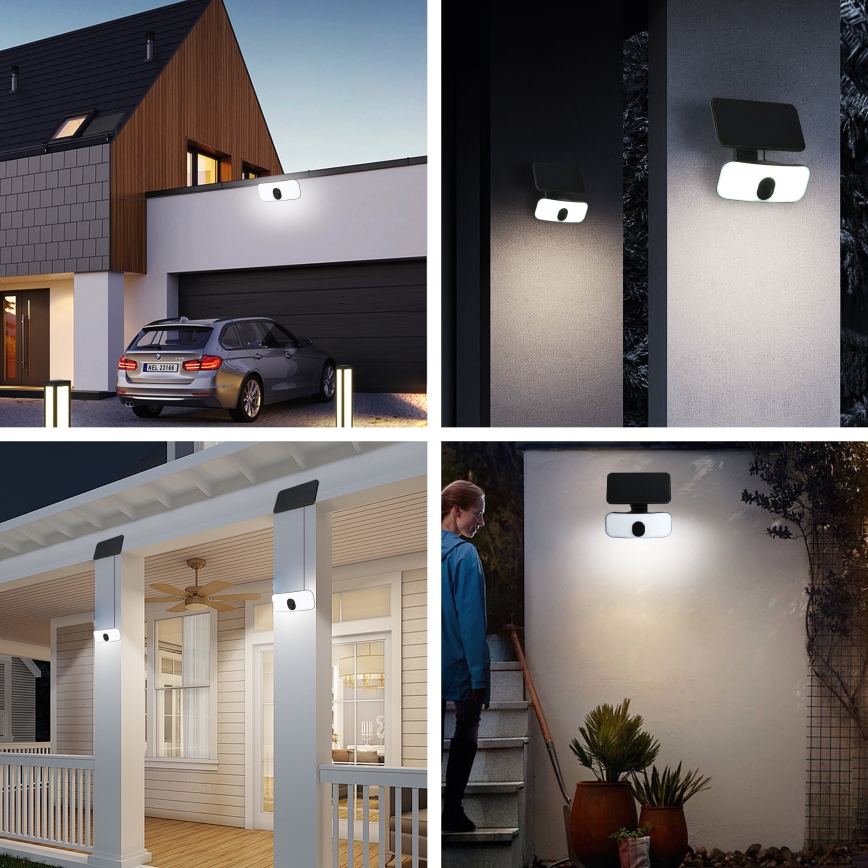 Brilagi - LED-Solarwandleuchte mit Sensor ROOF LED/13W/5V IP65