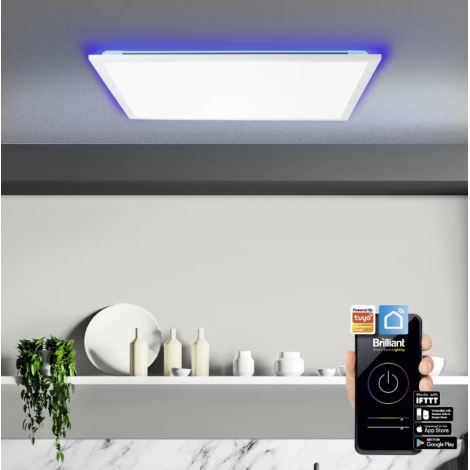 + Fernbedienung Brilliant LED/37W/230V ELLERY Wi-Fi Tuya LED-RGBW-Leuchte Dimmbare –