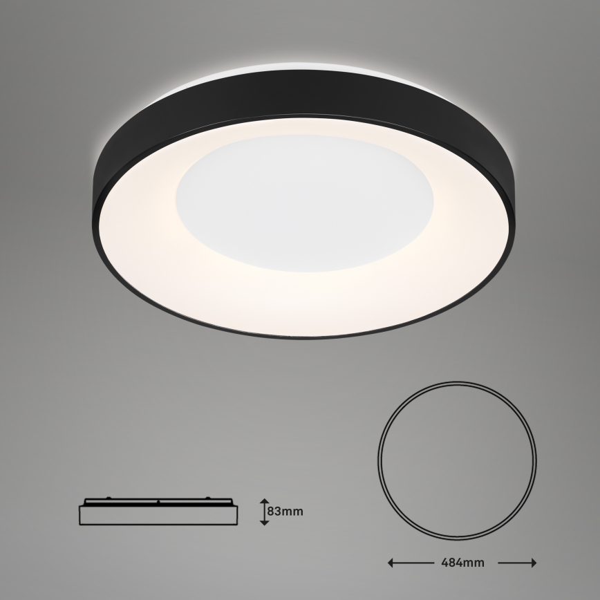 Brilo - Dimmbare LED-Deckenleuchte RONDO LED/36W/230V 3000-6500K + Fernbedienung