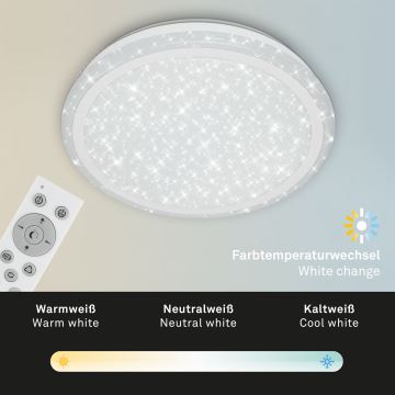 Brilo - Dimmbare RGBW-Deckenleuchte STARRY SKY LED/24W/230V 3000-6500K + Fernbedienung