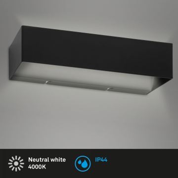 Briloner 2204-015 - LED-Wandleuchte für den Außenbereich LED/8W/230V IP44 schwarz