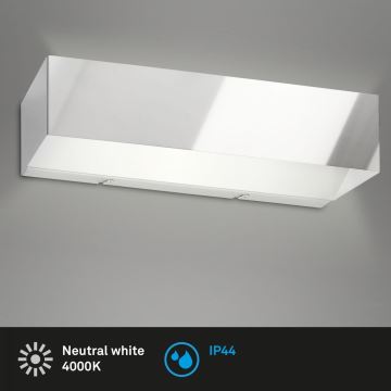 Briloner 2204-018 - LED-Wandleuchte für den Außenbereich LED/8W/230V IP44 Chrom