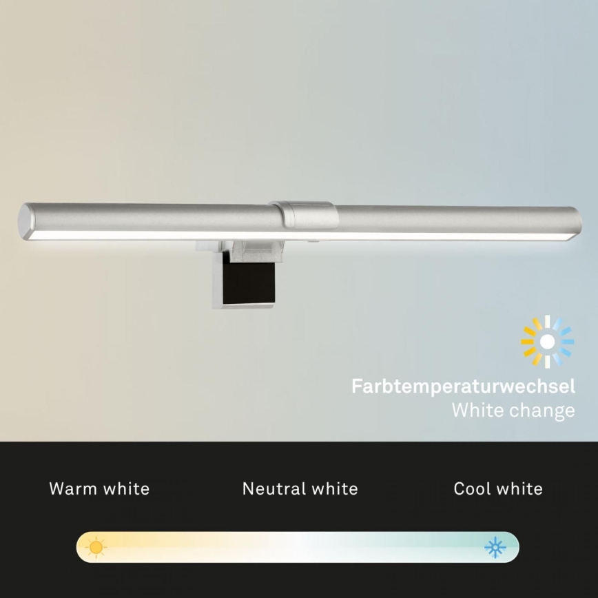 Briloner 2303-014 - Dimmbare LED-Monitorbeleuchtung LED/3,5W/5V 3000/4500/6500K