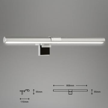 Briloner 2303-014 - Dimmbare LED-Monitorbeleuchtung LED/3,5W/5V 3000/4500/6500K