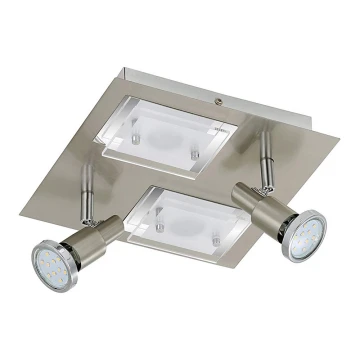 Briloner 2879-042 - LED Deckenleuchte COMBINATA 2xGU10/3W + 2xLED/5W/230V