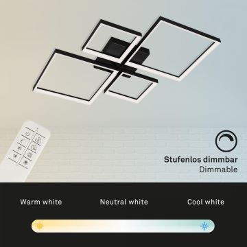 Briloner 3015-015 - Dimmbare LED-Deckenleuchte FRAME LED/40W/230V 2700-6500K + Fernbedienung