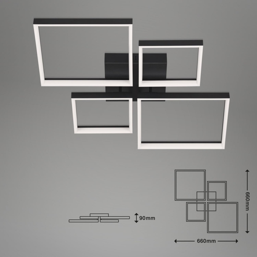 Briloner 3015-015 - Dimmbare LED-Deckenleuchte FRAME LED/40W/230V 2700-6500K + Fernbedienung