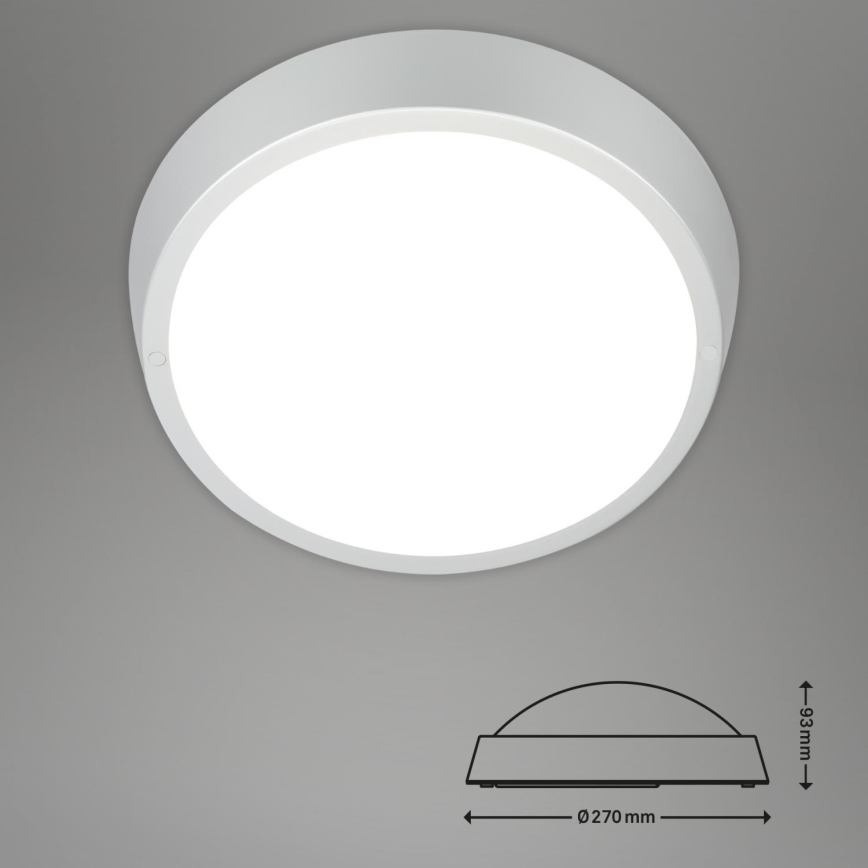 Briloner 3018-014 - LED-Deckenleuchte für Badezimmer HAGEN LED/24W/230V IP44