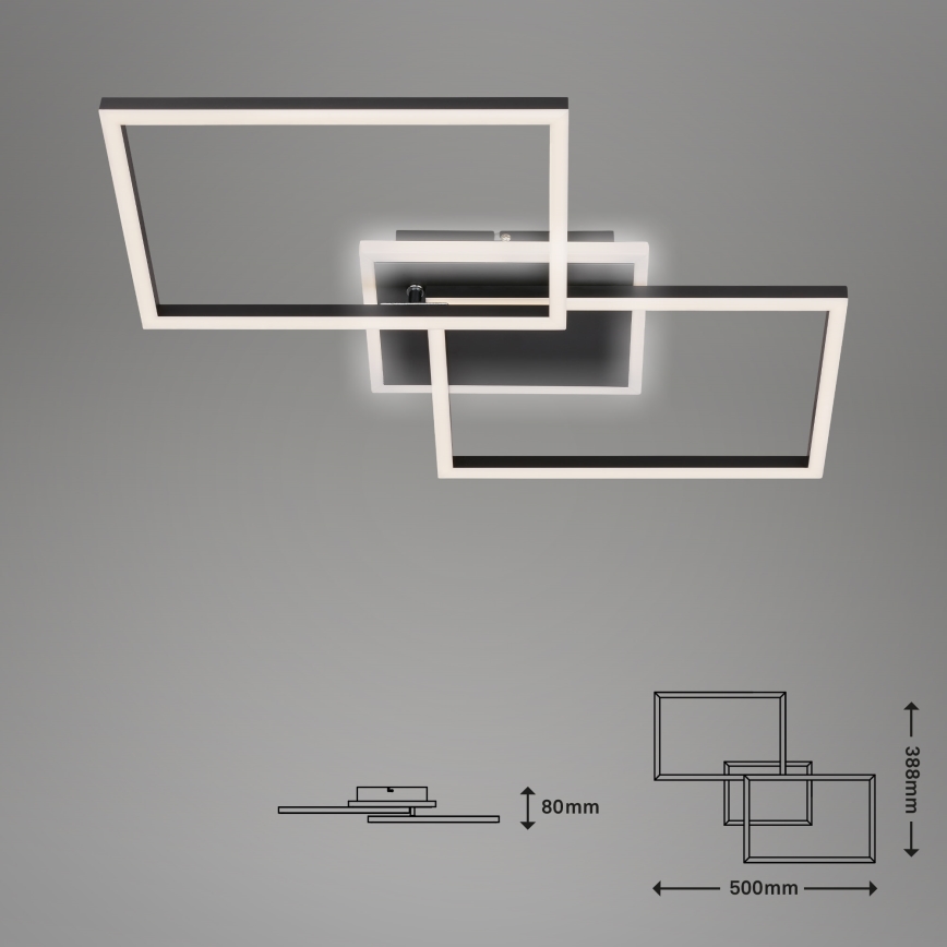 Briloner 3049-015 - Dimmbare LED-Deckenleuchte FRAME LED/40W/230V + Fernbedienung