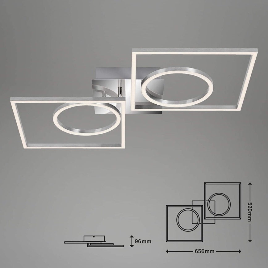 Briloner 3135-018 - Dimmbare LED-Deckenleuchte FRAME LED/43,8W/230V 3000K