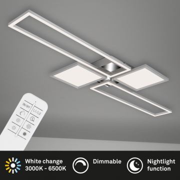 Briloner 3531-018 - Dimmbare LED-Deckenleuchte FRAME LED/50W/230V 3000-6500K + Fernbedienung