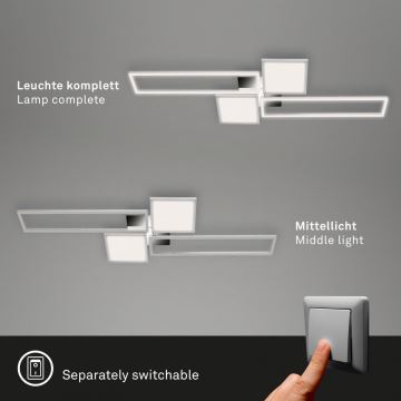 Briloner 3531-018 - Dimmbare LED-Deckenleuchte FRAME LED/50W/230V 3000-6500K + Fernbedienung