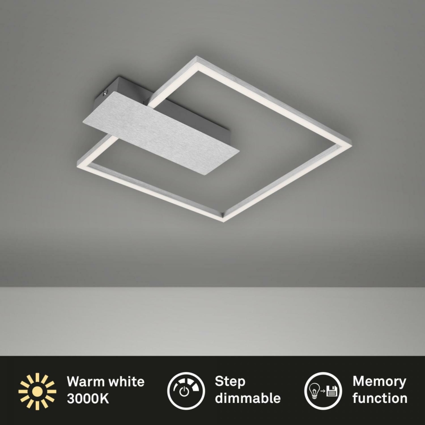 Briloner 3544-018 - Dimmbare LED-Deckenleuchte NICO LED/12W/230V Chrom