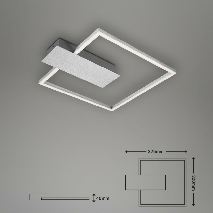 Briloner 3544-018 - Dimmbare LED-Deckenleuchte NICO LED/12W/230V Chrom