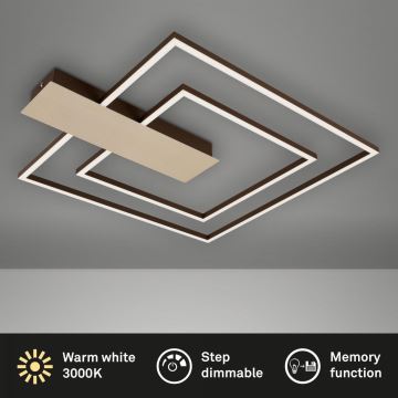 Briloner 3545-017 - Dimmbare LED-Deckenleuchte NICO LED/25W/230V golden