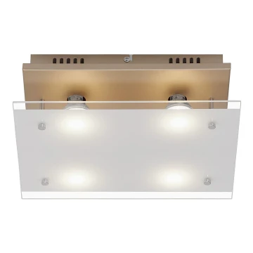 Briloner 3586-047 - LED-Deckenleuchte SMART GOLD 4xGU10/4W/230V