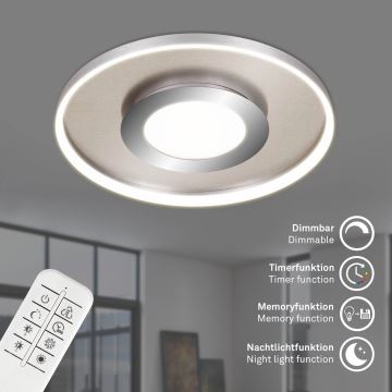 Briloner 3640-012 - Dimmbare LED-Deckenleuchte LED/25W/230V 2700-6500K + Fernbedienung