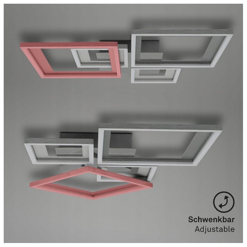 Briloner 3727-019 - Dimmbare LED-Deckenleuchte FRAME LED/38W/230V