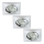 Briloner 6997-039 - SET 3x LED Badezimmer-Einbauleuchte LED/5W/230V IP23