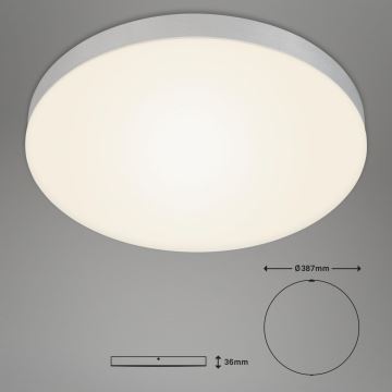 Briloner 7068-014 - LED-Deckenleuchte FLAME LED/24,5W/230V 3000K d 38 cm silbern