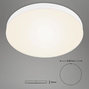 Briloner 7068-016 - LED-Deckenleuchte FLAME LED/24,5W/230V 3000K d 38 cm weiß