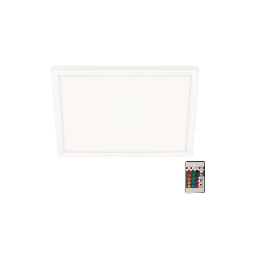 Briloner 7091-416 - Dimmbare LED-RGBW-Deckenleuchte SLIM LED/22W/230V + Fernbedienung