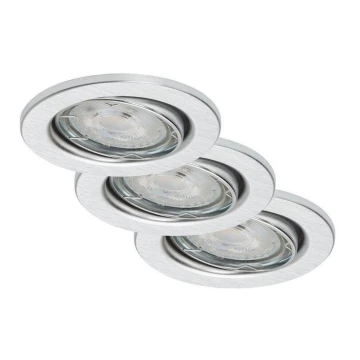 Briloner 7148-039-SET 3xLED Dimmbare Badezimmerleuchte GU10/5,5W/230V IP23