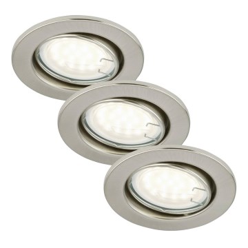 Briloner 7208-032 - SET 3xLED Badezimmerleuchte ATTACH 3xGU10/3W/230V