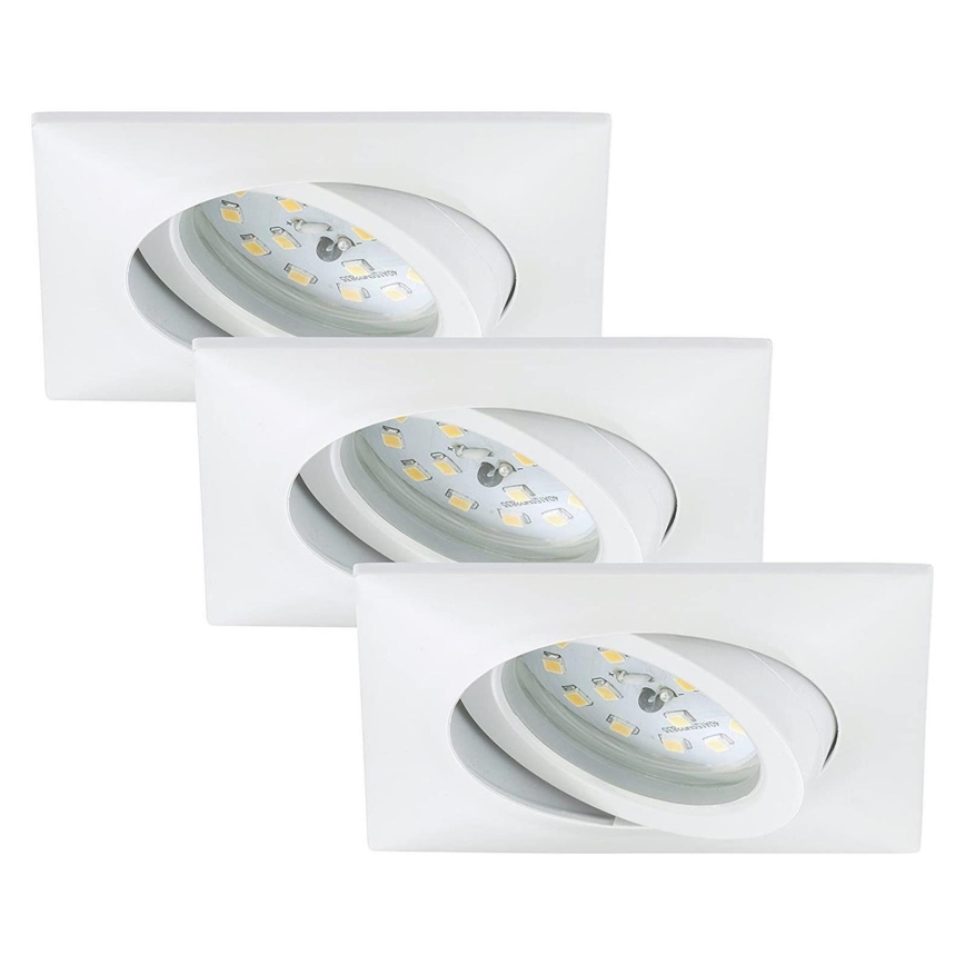 Briloner 7210-036 - SET 3x LED-Einbauleuchte für Badezimmer ATTACH LED/5W/230V IP23 weiß