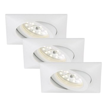 Briloner 7210-036 - SET 3x LED-Einbauleuchte für Badezimmer ATTACH LED/5W/230V IP23 weiß