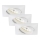 Briloner 7210-036 - SET 3x LED-Einbauleuchte für Badezimmer ATTACH LED/5W/230V IP23 weiß