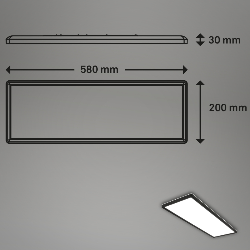 Briloner 7402-415 - LED-Deckenleuchte SLIM LED/22W/230V