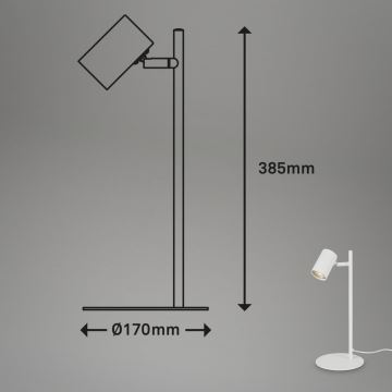 Briloner 7408-016 - Tischleuchte RETRO 1xGU10/9W/230V weiß