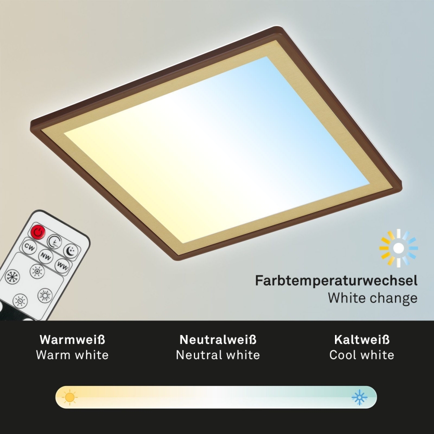 Briloner 7459-417 - Dimmbare LED-Deckenleuchte DECO LED/24W/230V 2700-6500K + Fernbedienung