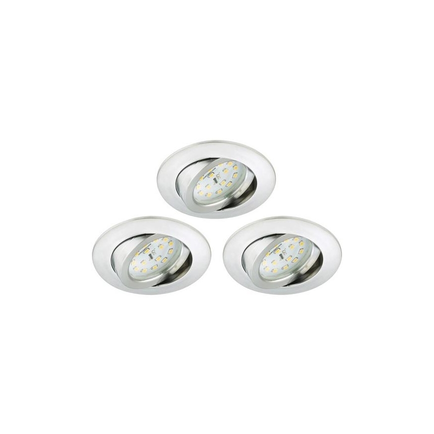 Briloner 8312-039 - SET 3x LED-Einbauleuchte für Badezimmer LED/5W/230V IP23