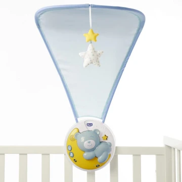 Chicco - Projektor über ein Kinderbett mit einer Melodie 3in1 NEXT2MOON blau