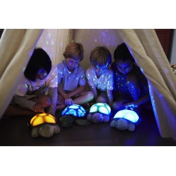 Cloud B - Nachtlampe für Kinder mit Projektor 3xAA Schildkröte grün