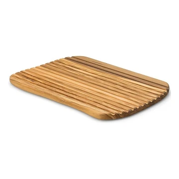 Continenta C4990 – Küchenschneidebrett für Brot 37x25 cm Olivenholz