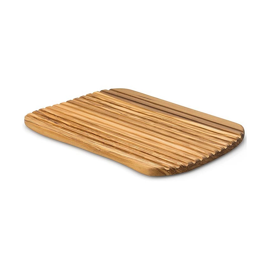 Continenta C4990 – Küchenschneidebrett für Brot 37x25 cm Olivenholz