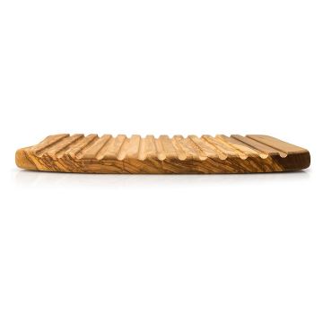 Continenta C4990 – Küchenschneidebrett für Brot 37x25 cm Olivenholz