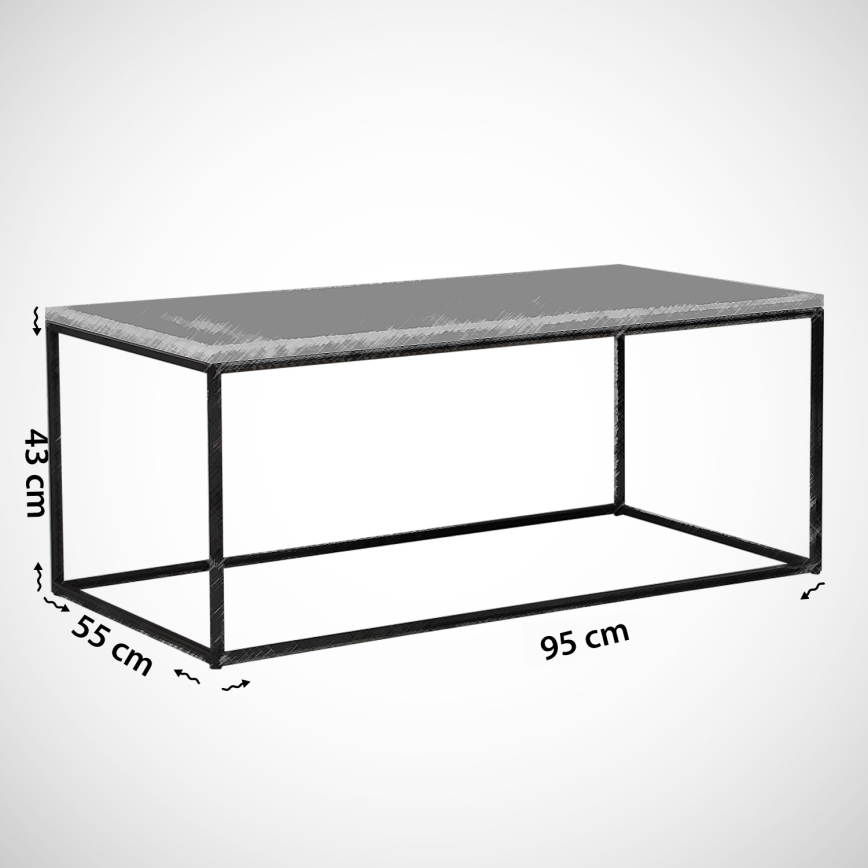 Couchtisch COSCO 43x95 cm weiß