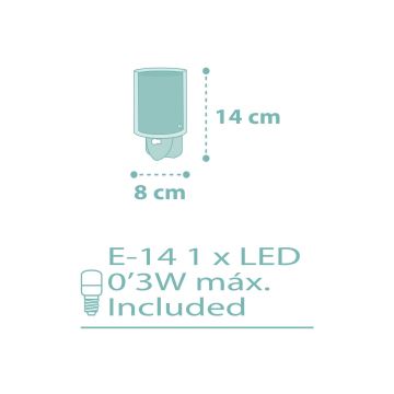 Dalber 41005H - LED-Fassungsleuchte DOTS 1xE14/0,3W/230V
