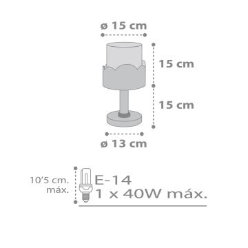 Dalber 61231E - Kinderlampe MOON 1xE14/40W/230V