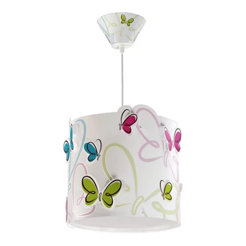 Dalber 62142 - Kinder-Kronleuchter BUTTERFLY 1xE27/60W/230V